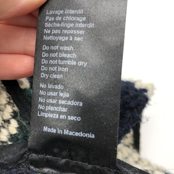 BA&SH Iris chunky waterfall knit open jacket / cardigan green blue multi - Picture 12 of 16